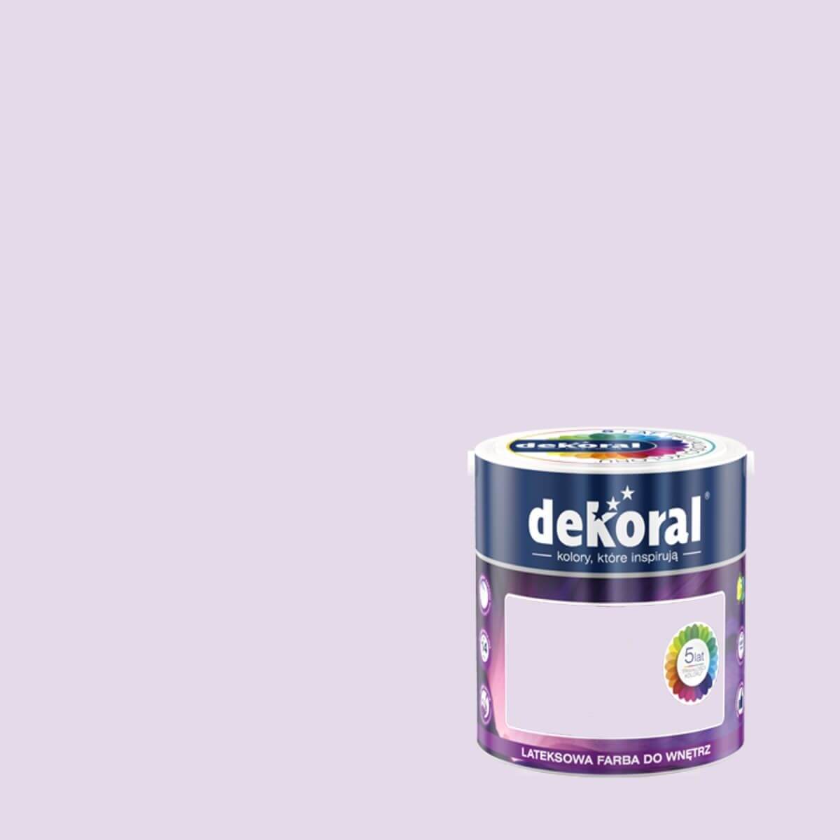 Farba Lateksowa Akrylit W Kolor Wrzosowy Pastelowy 5l Dekoral