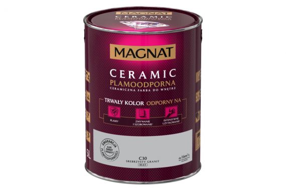 Farba Ceramiczna Magnat Ceramic C30 Srebrzysty Grafit 5l