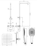 Termostatyczny System Prysznicowy Natynkowy Chrom Y Y1244DCR Omnires