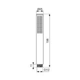 Zestaw Natryskowy Termostatyczny Ceratherm Z Deszczownicą Chrom A7572AA Ideal Standard