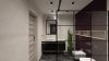 Cerrad x La Mania Home czarna łazienka marmur beton - wizualizacja Salon HOFF (1)