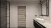 Cerrad x La Mania Home czarna łazienka marmur beton - wizualizacja Salon HOFF (8)