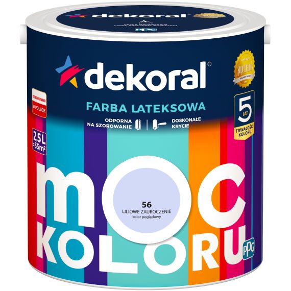 Farba Moc Koloru Liliowe Zauroczenie 2,5L Dekoral